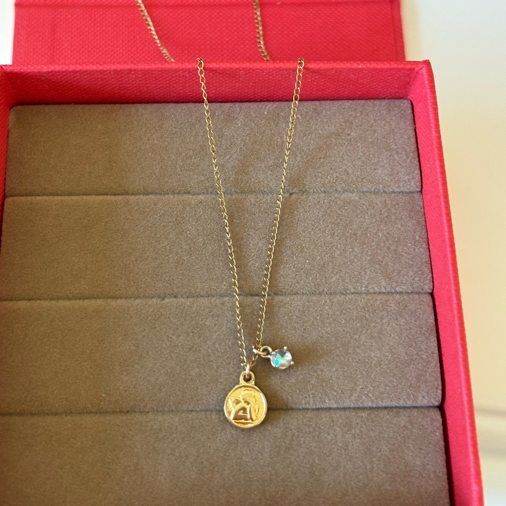 Sterling silver angel necklace gold plated